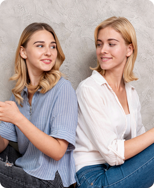 Narjis Laoudi and Sarah Boussaid, founders of Life Me Up